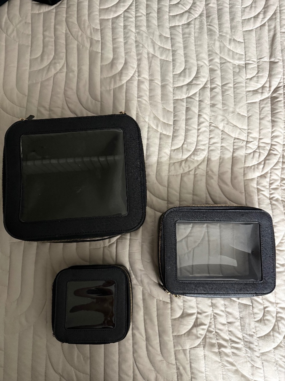 Cosmetics bags set of 3